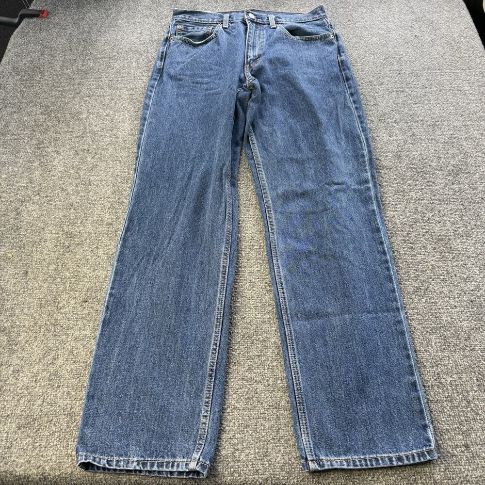 Levi’s 550 Jeans Mens 32x34 Blue Denim Med Wash Relaxed Fit Straight Leg Cotton
